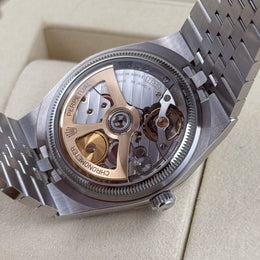 Rolex Land-Dweller White Honeycomb Fluted Jubilee Steel 36mm 127234