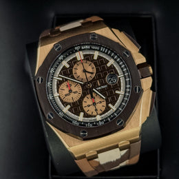 Audemars Piguet Royal Oak Offshore Brown Ceramic Rose Gold Watch 26401RO