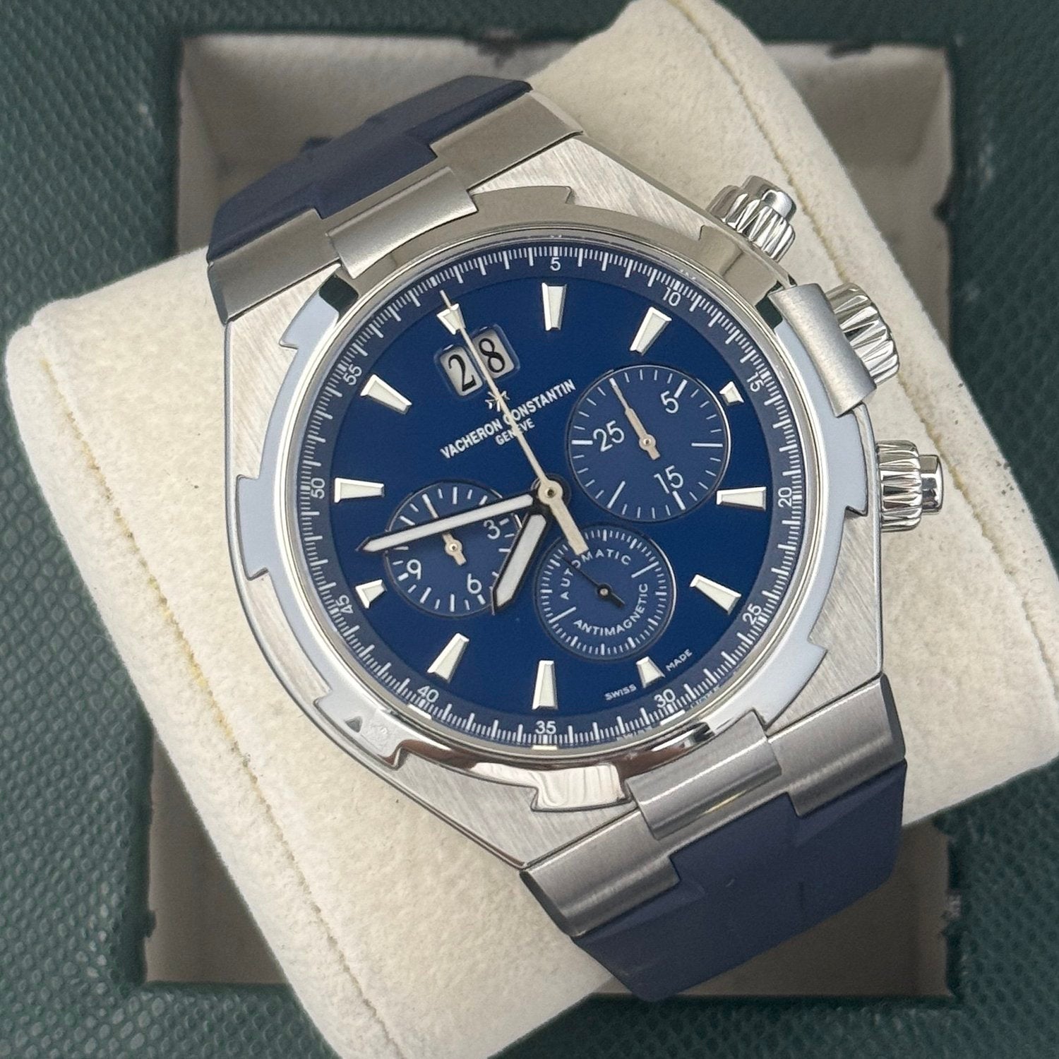 Vacheron Constantin Overseas Chronograph 42mm Steel Blue Dial 49150/000A