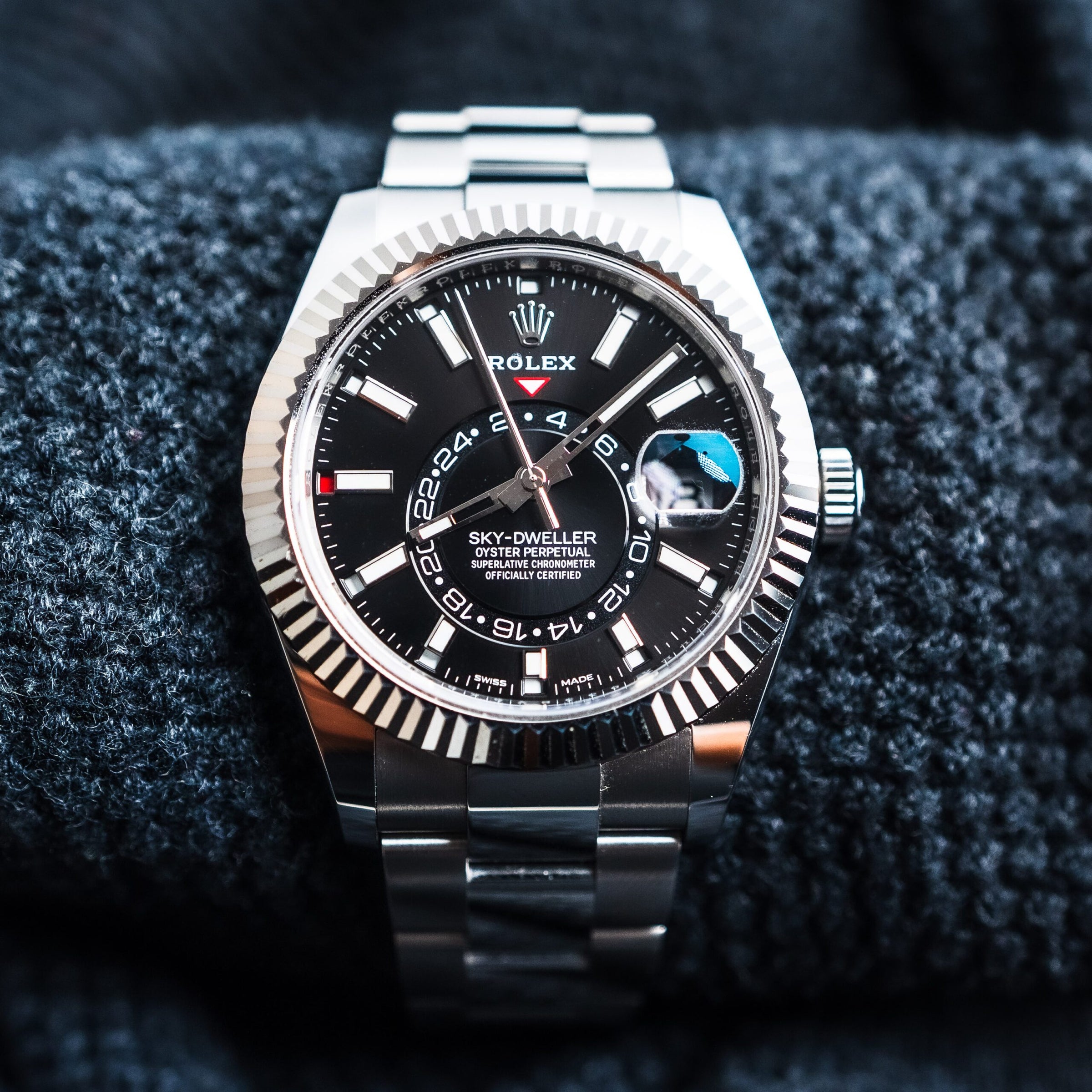 2019 ROLEX SKY-DWELLER BLACK DIAL REF: 326934