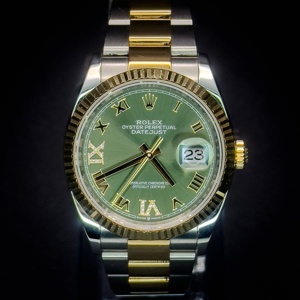 Rolex Datejust Green Dial with Diamond Numerals