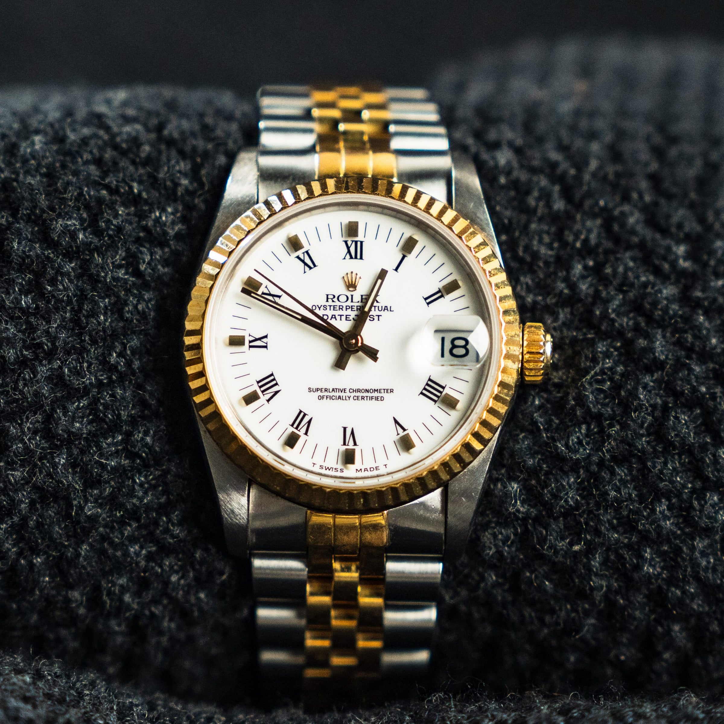 Rolex Datejust White Dial with Roman Numerals 31mm ref:68723