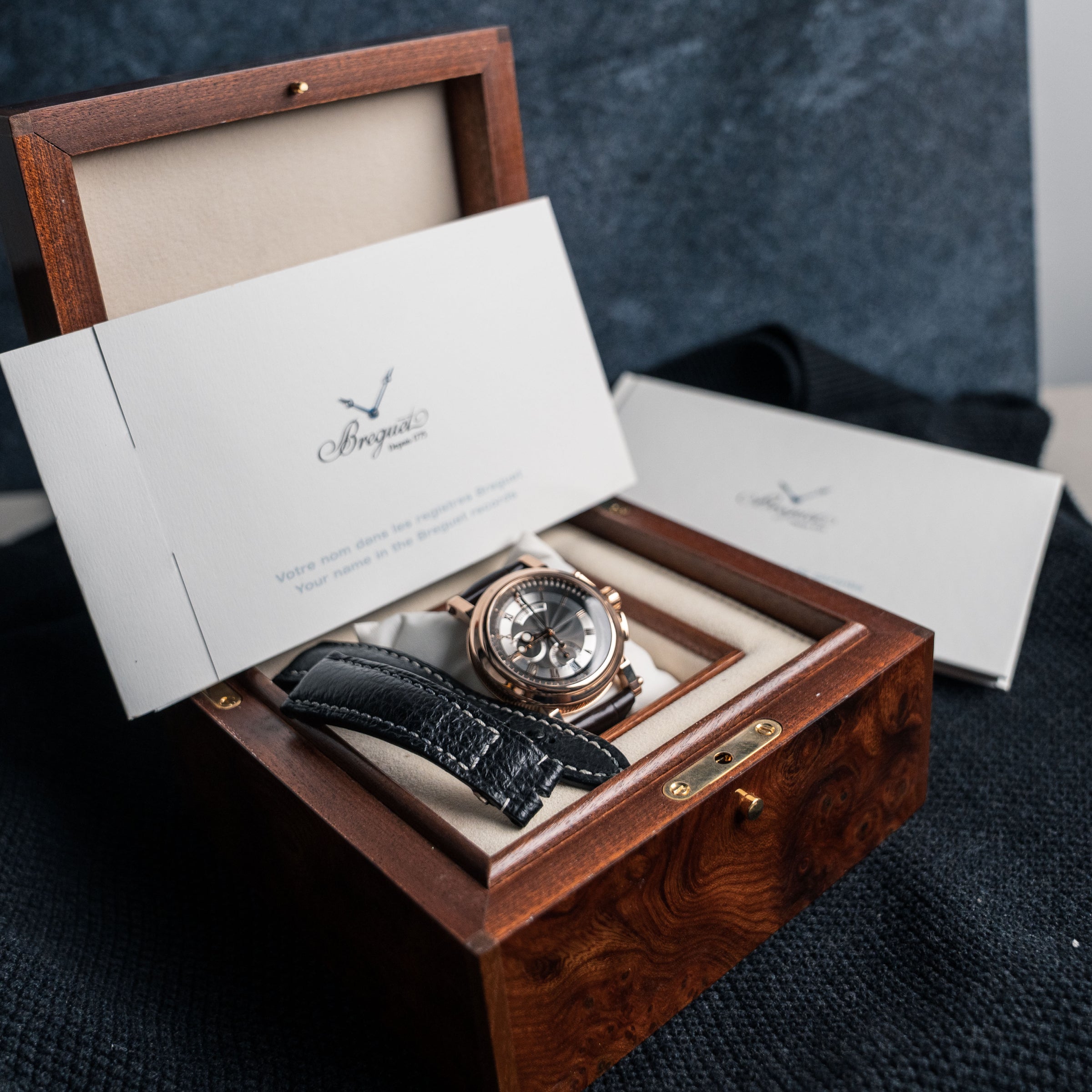 Breguet Marine Ref. 5827BR/Z2/5ZU 2019 Pre-Owned Box & Papers