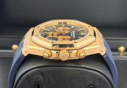 Audemars Piguet Royal Oak Chronograph 41mm 18K Rose Gold Blue Dial 26331OR