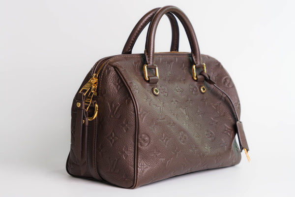 Louis Vuitton Speedy 30 Empriente Brown Leather