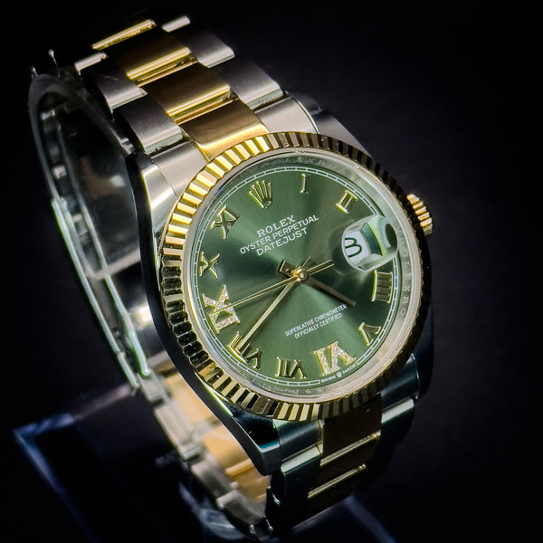 Rolex Datejust Green Dial with Diamond Numerals