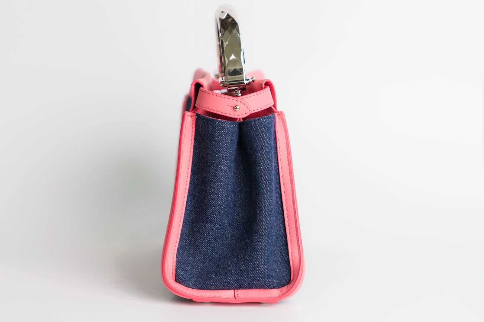 Denim and Pink Leather Fendi With Limited Edition