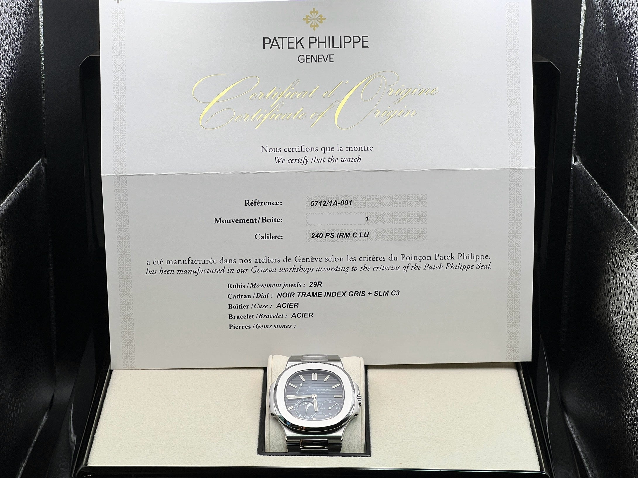 2017 Patek Philippe 5712 SS Bracelet