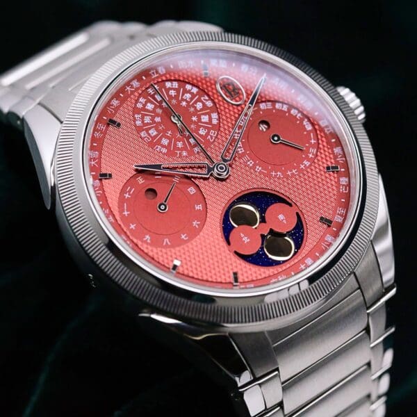 Parmigiani Fleurier Tonda PF Xiali Chinese Calendar 42mm Steel Platinum Red