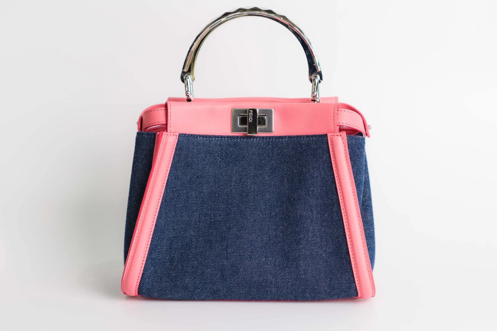 Denim and Pink Leather Fendi With Limited Edition