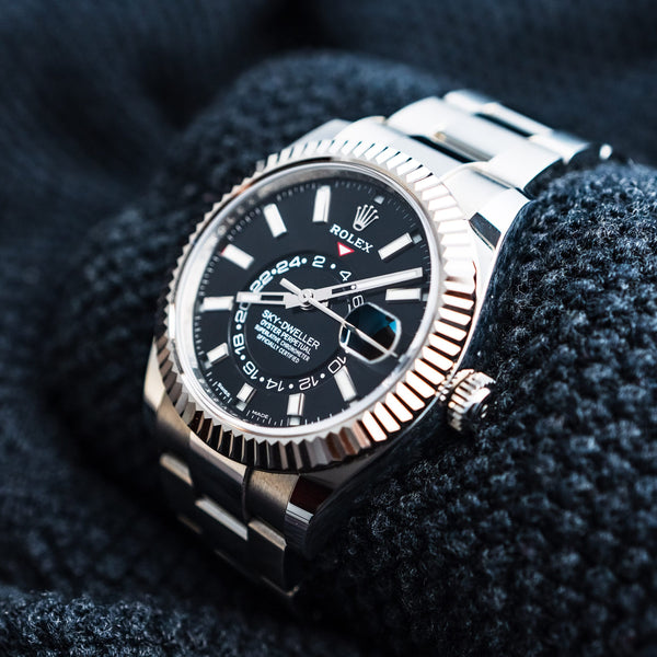 2019 ROLEX SKY-DWELLER BLACK DIAL REF: 326934