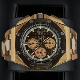 Audemars Piguet Royal Oak Offshore Brown Ceramic Rose Gold Watch 26401RO