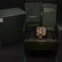 Audemars Piguet Royal Oak Offshore Brown Ceramic Rose Gold Watch 26401RO