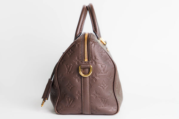 Louis Vuitton Speedy 30 Empriente Brown Leather