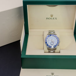 Rolex Yacht-Master II Stainless Steel White Dial Blue Ceramic 116680 44M