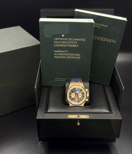 Audemars Piguet Royal Oak Chronograph 41mm 18K Rose Gold Blue Dial 26331OR