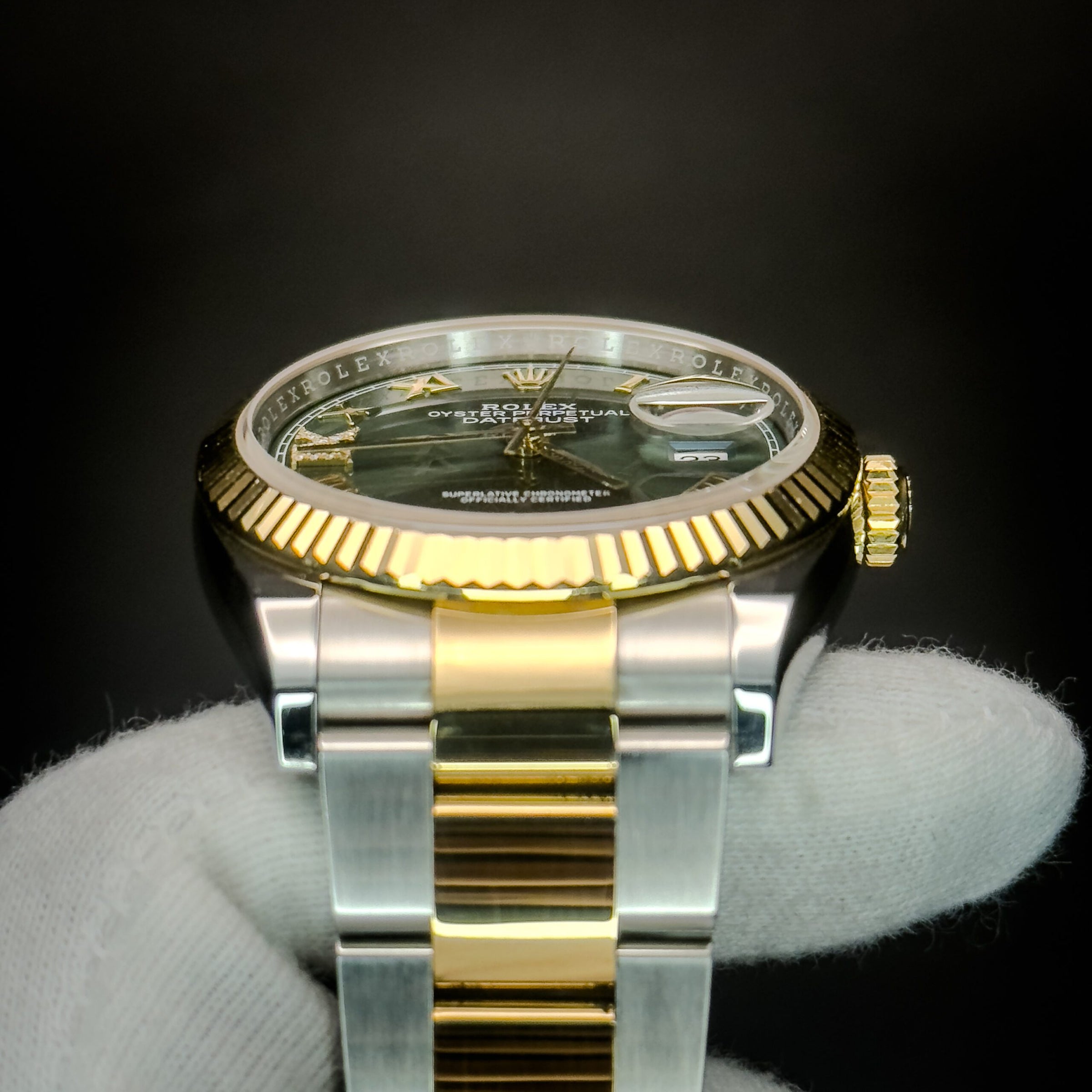 Rolex Datejust Green Dial with Diamond Numerals