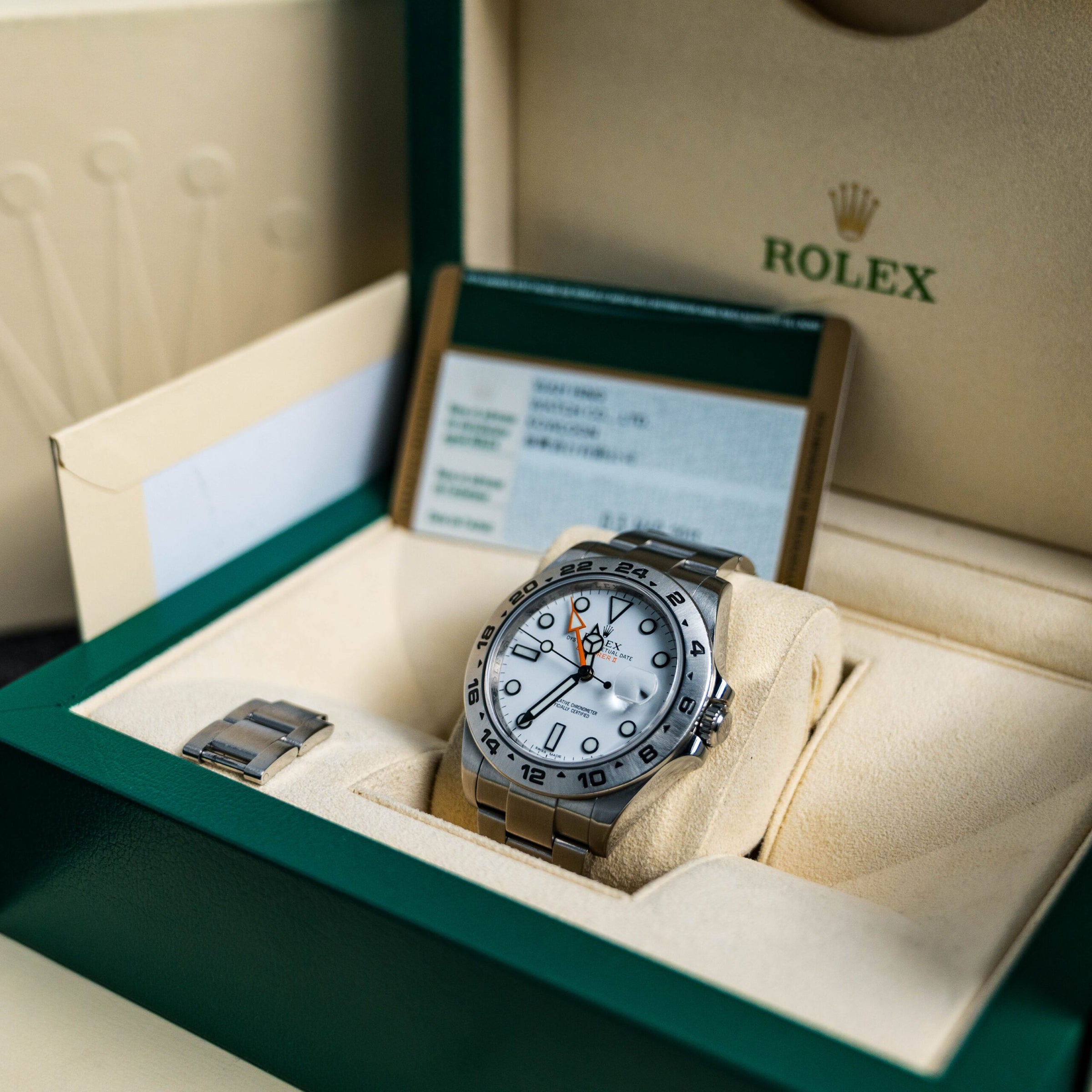Rolex Explorer II 216570 White Dial 42mm