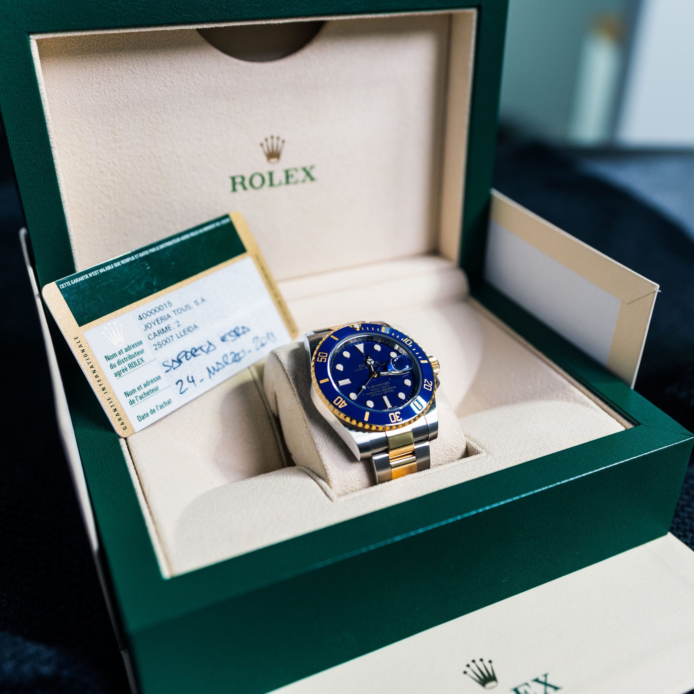 2011 Rolex Submariner Bluesy