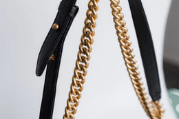 Chanel Boy Black Caviar Gold Hardware Medium