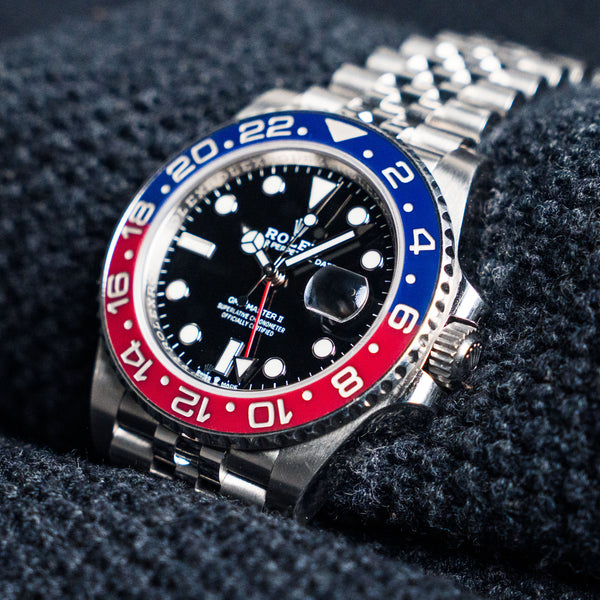 2023 Rolex GMT-Master II "Pepsi" 126710BLRO 40mm Stainless Steel Red/Blue Ceramic Bezel Jubilee