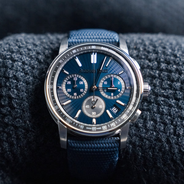 2023 Audemars Piguet Code 11.59 Chronograph 26393ST.OO.A348KB.01 41mm Blue Dial