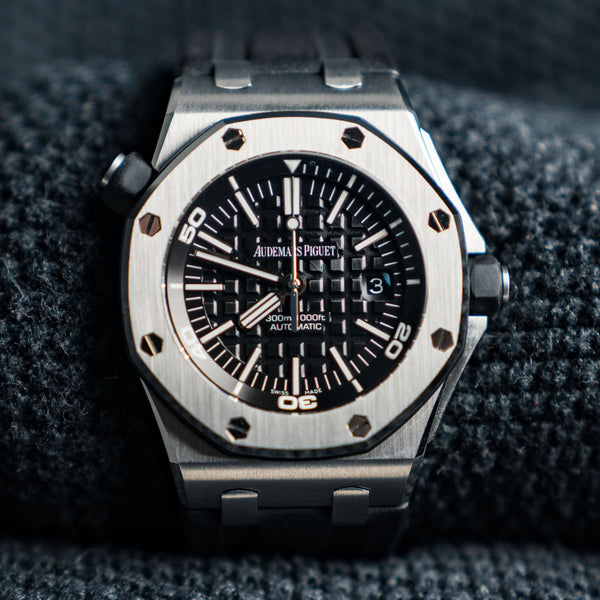 Audemars Piguet Royal Oak Offshore Diver 15703ST 42mm Stainless Steel Black Dial