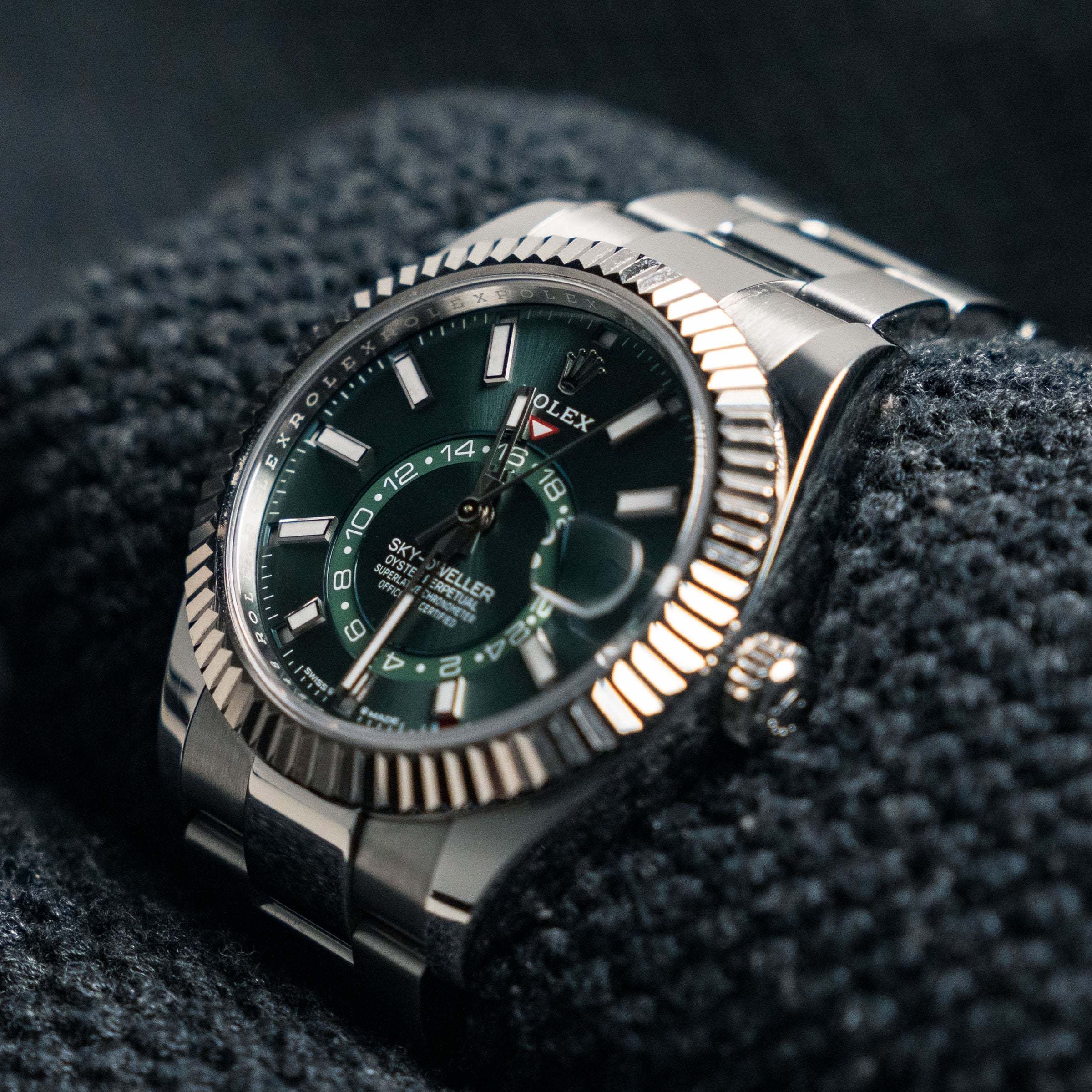 Rolex Sky-Dweller 336934 42mm Stainless Steel Green Dial Oyster
