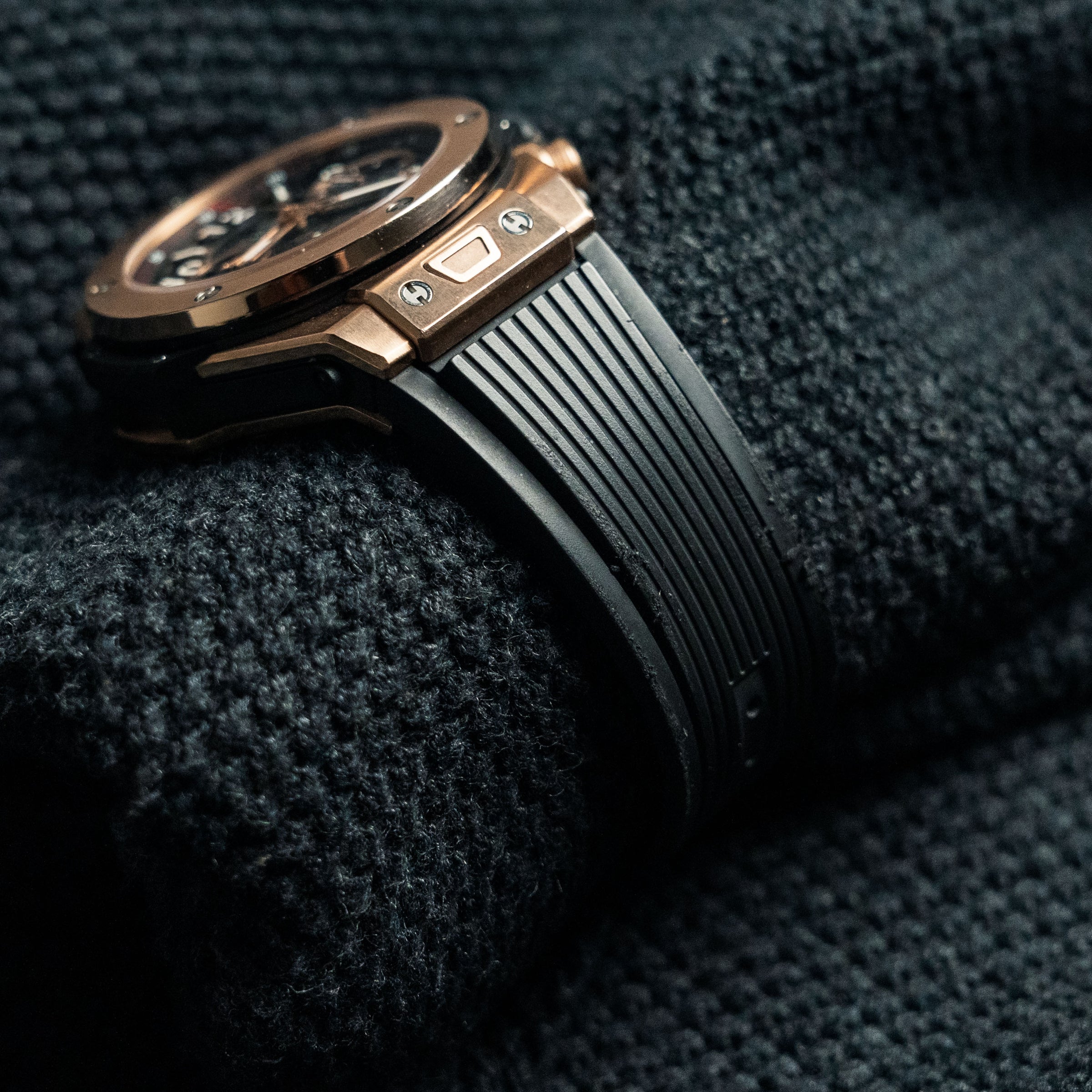Hublot Big Bang Unico Gold 411.OX.1180.RX 45mm Rose Gold Skeleton Dial Rubber Strap