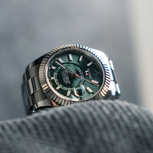 Rolex Sky-Dweller 336934 42mm Stainless Steel Green Dial Oyster