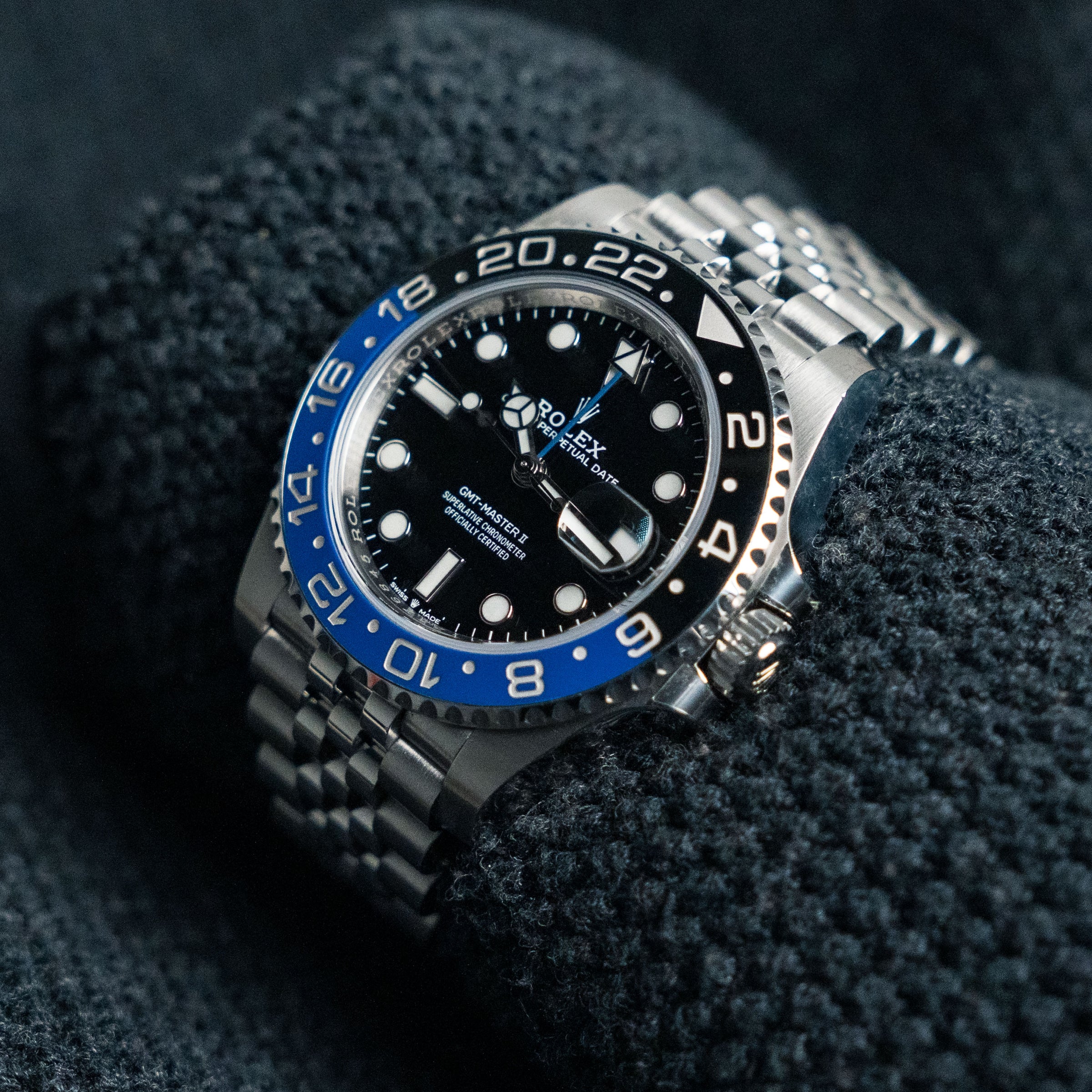 Rolex GMT-Master II 126710BLNR "Batgirl" 40mm Steel Jubilee Blue Black Bezel 2021 Unworn Mint Box & Papers