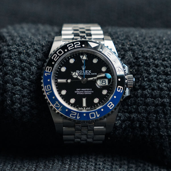 Rolex GMT-Master II 126710BLNR "Batgirl" 40mm Steel Jubilee Blue Black Bezel 2021 Unworn Mint Box & Papers