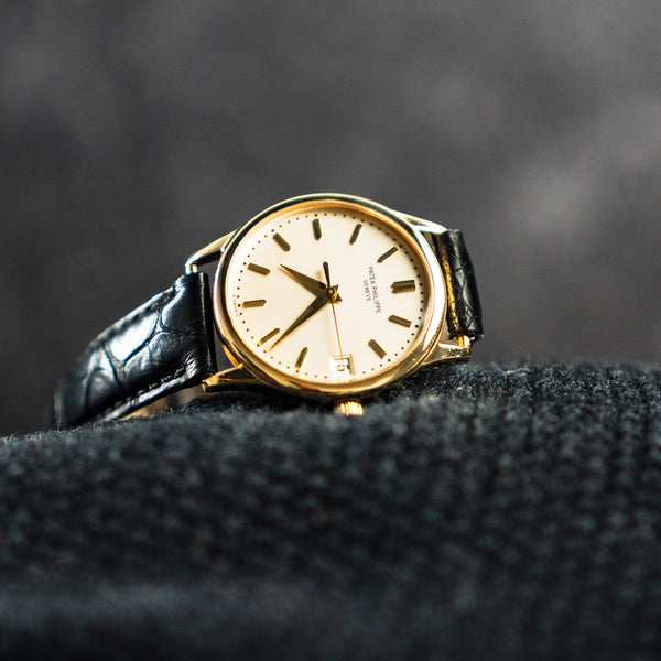 PATEK PHILIPPE CALATRAVA 18K YELLOW GOLD AUTOMATIC 34MM 3898J