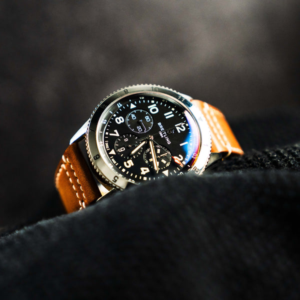 BREITLING SUPER AVI CHRONOGRAPH GMT – 46MM BLACK DIAL – REF. AB0445