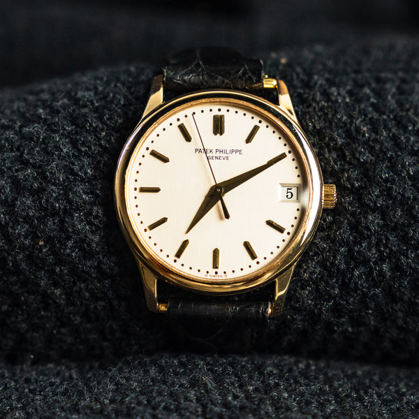 PATEK PHILIPPE CALATRAVA 18K YELLOW GOLD AUTOMATIC 34MM 3898J