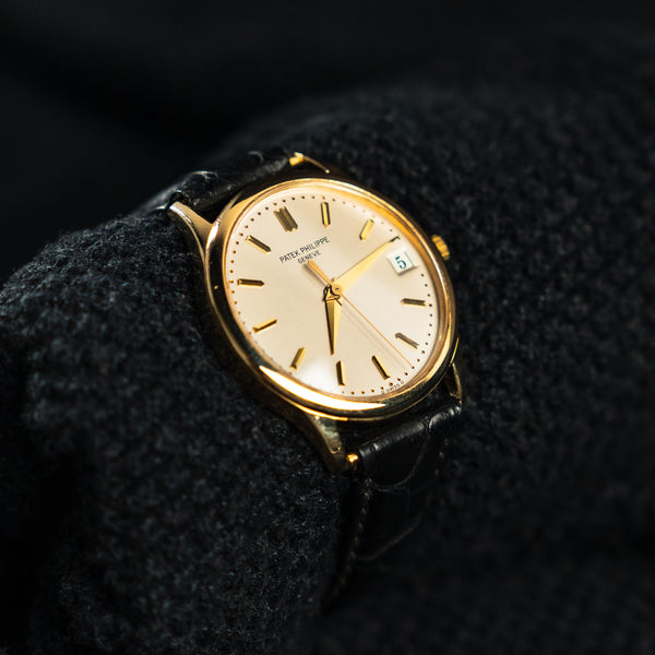 PATEK PHILIPPE CALATRAVA 18K YELLOW GOLD AUTOMATIC 34MM 3898J