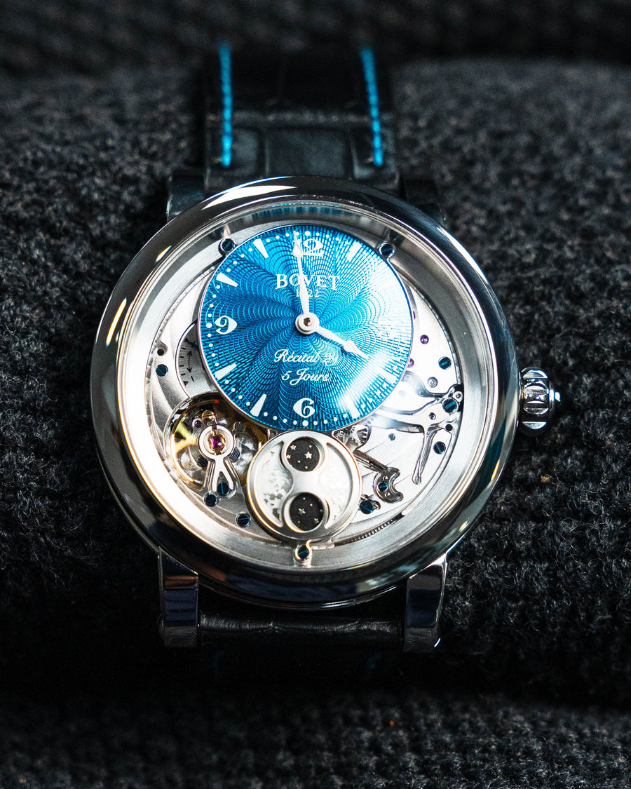 Bovet Recital 29 Turquoise Dial Moonphase Steel 42mm R290004