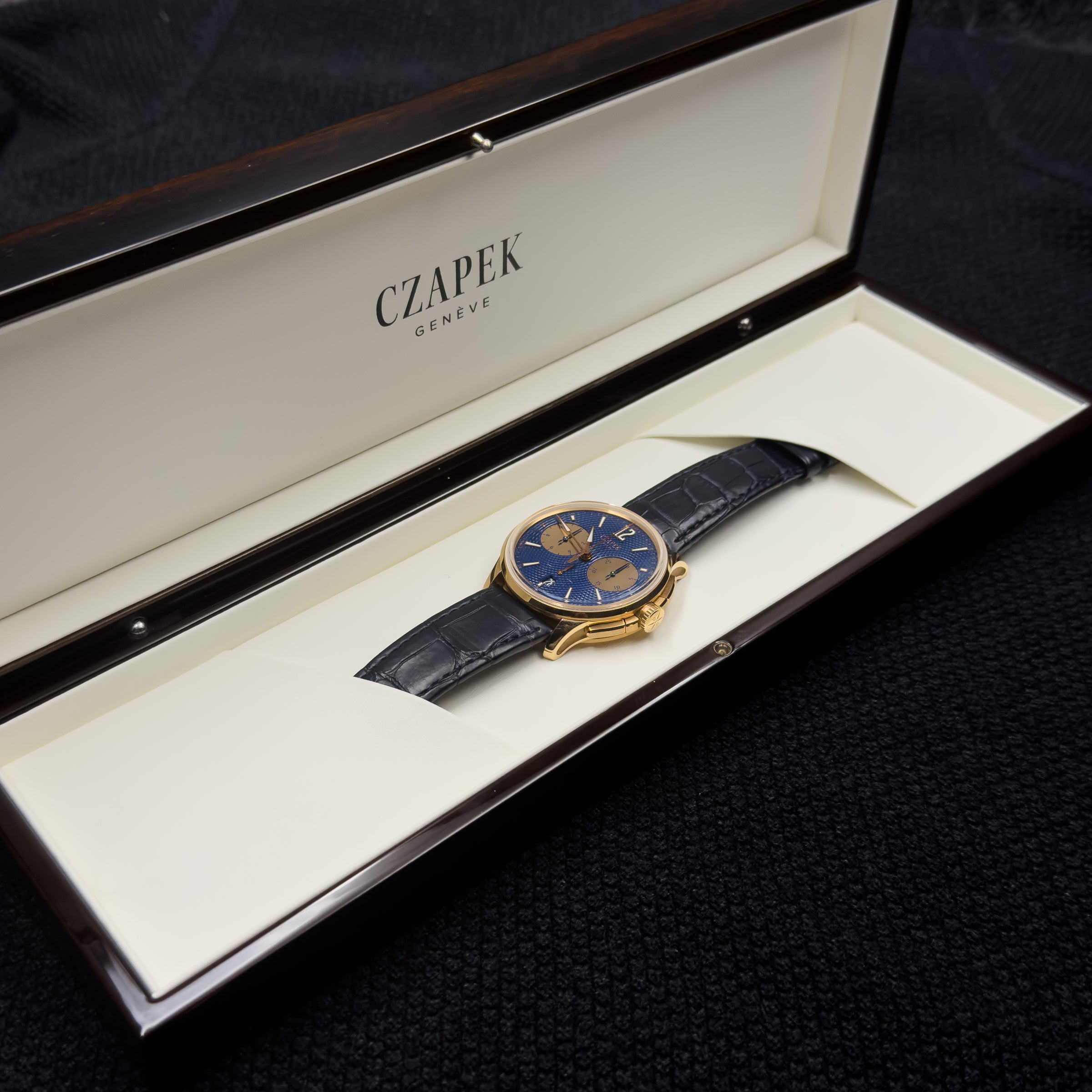 Czapek & Cie Faubourg de Cracovie Ocean d’Or 5N – 41.5mm Blue Dial Rose Gold