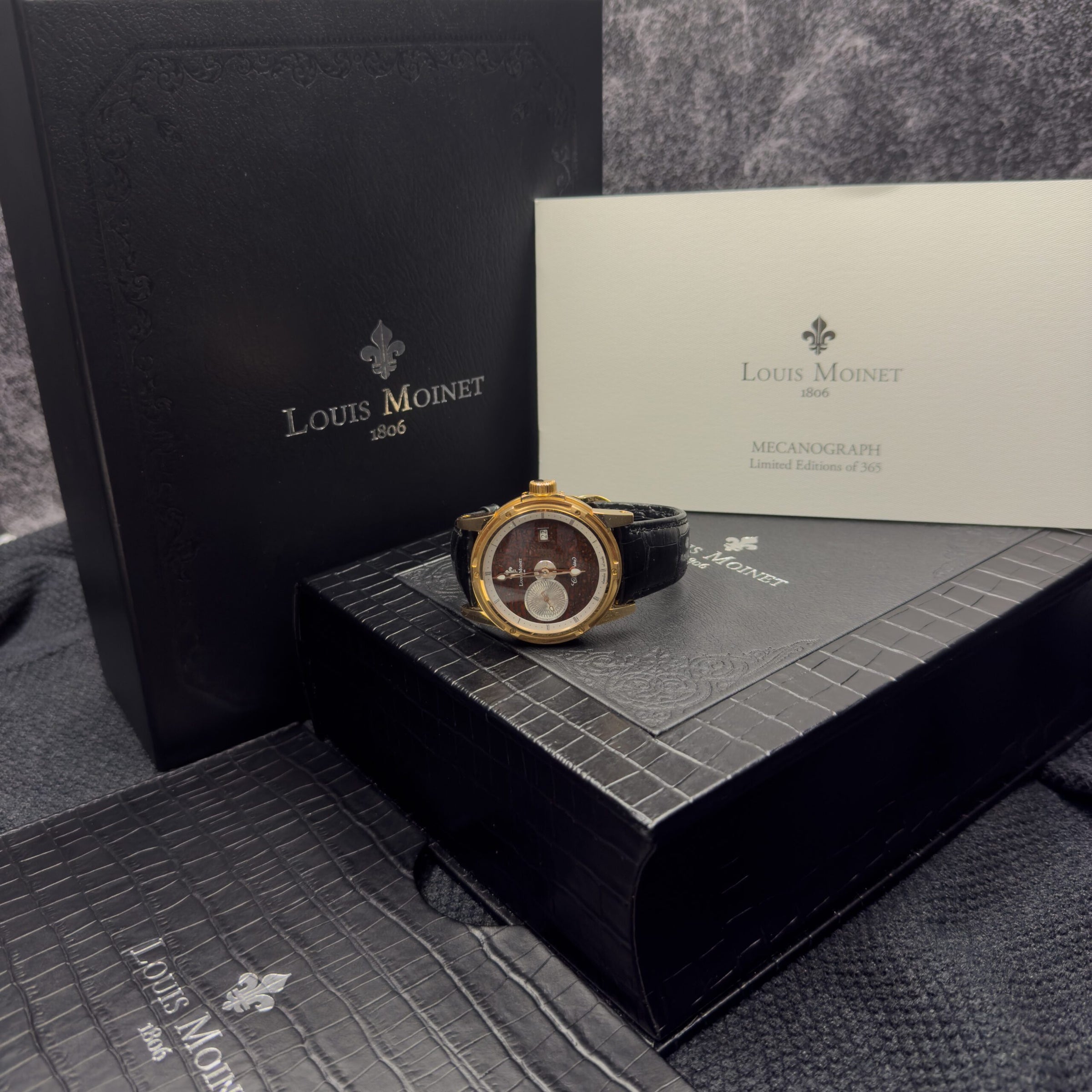 LOUIS MOINET MECANOGRAPH JURASSIC DINOSAUR BONE – 43.5MM ROSE GOLD – LIMITED EDITION OF 12 (ONLY 6 RELEASED)