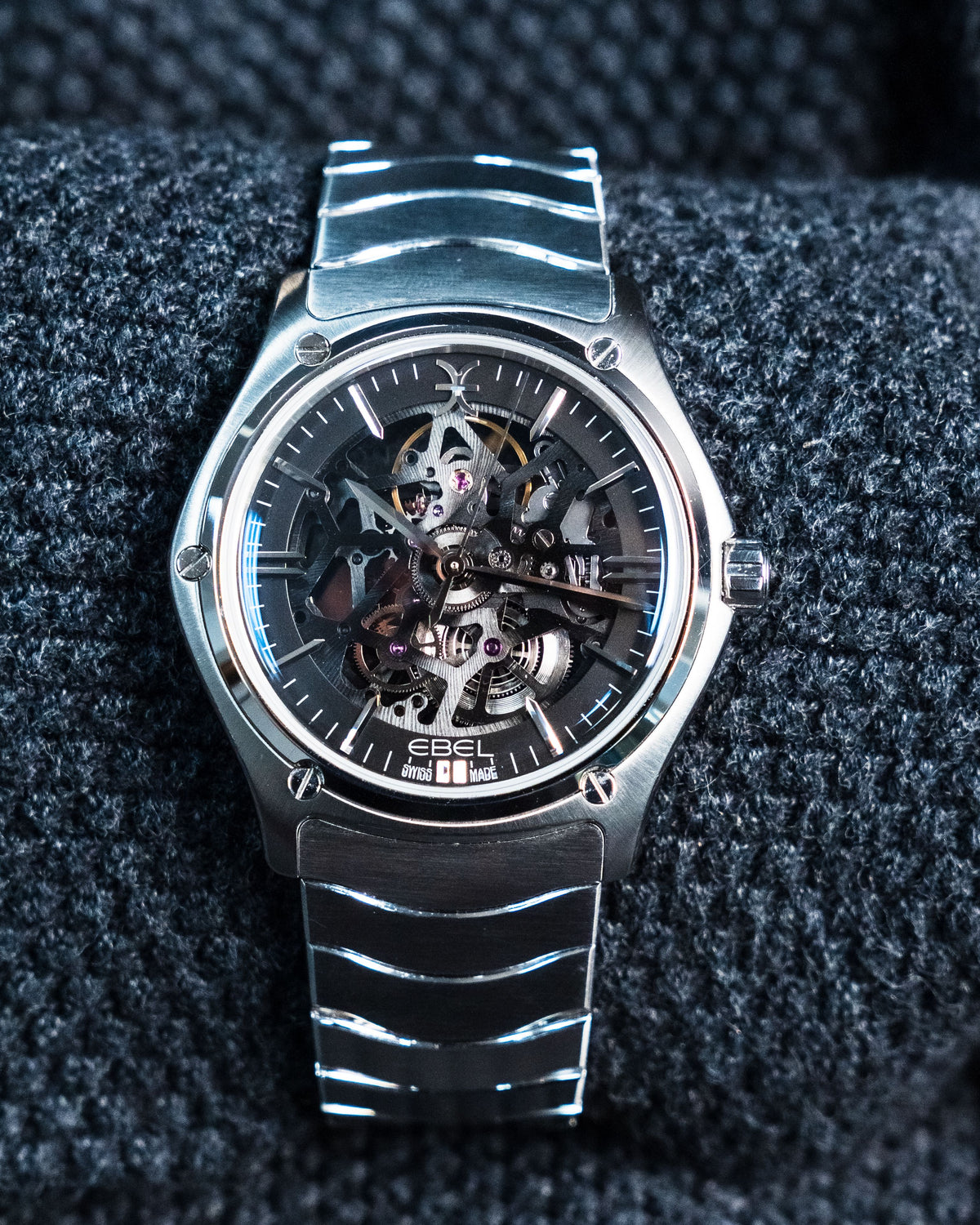Ebel Sport Classic Skeleton Black Dial Steel 42mm 1216658