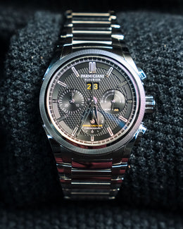 Parmigiani Fleurier Tondagraph GT Guilloche Black Dial Steel 42mm PFC906