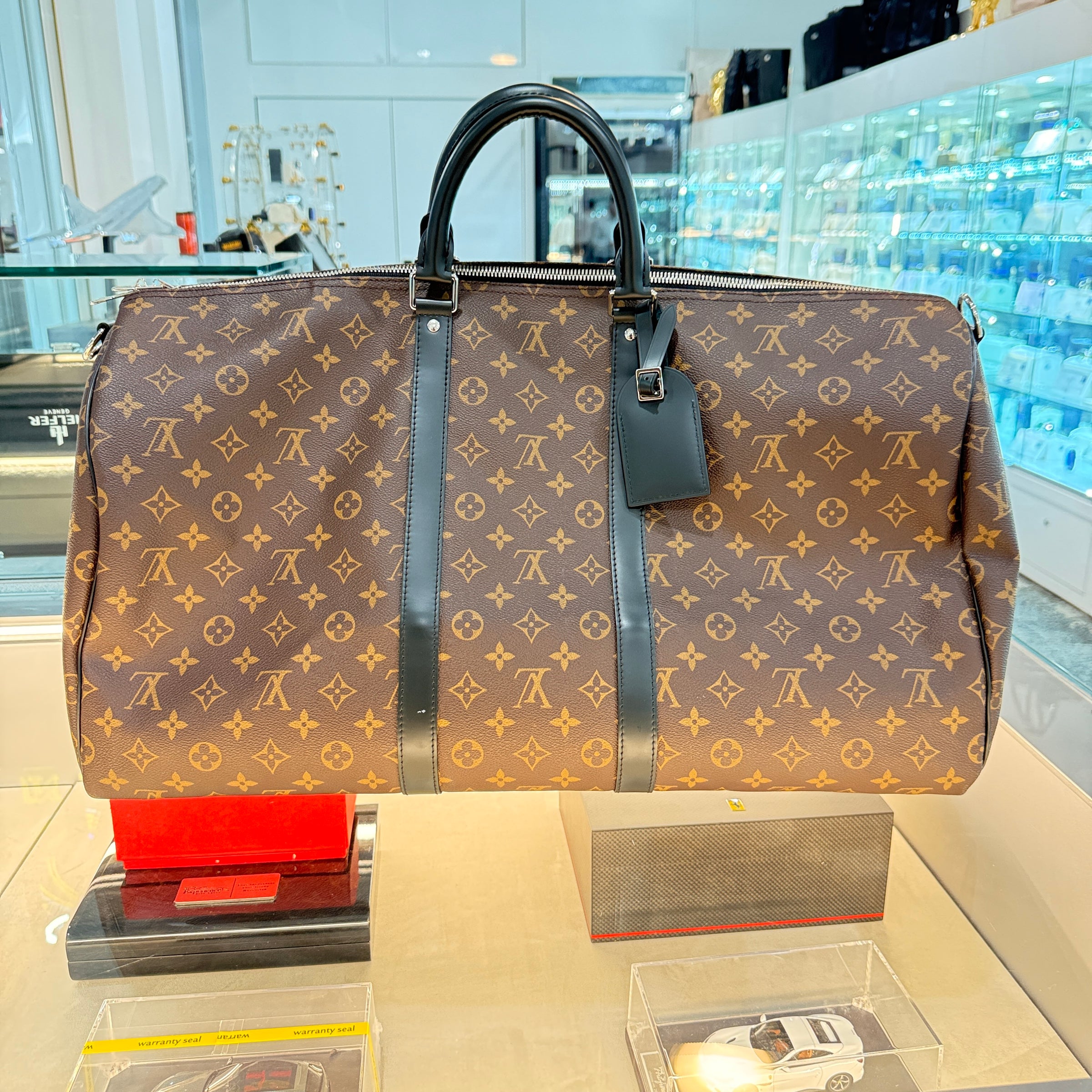 Louis Vuitton Keepall Bandouliere Monogram Macassar 55