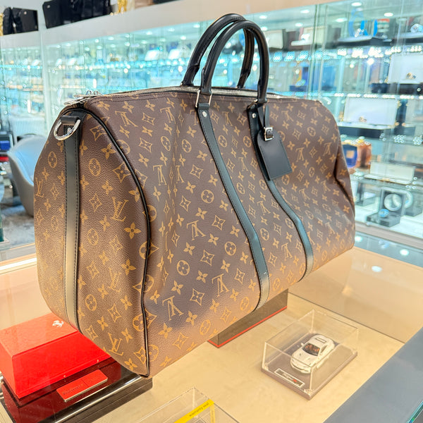 Louis Vuitton Keepall Bandouliere Monogram Macassar 55