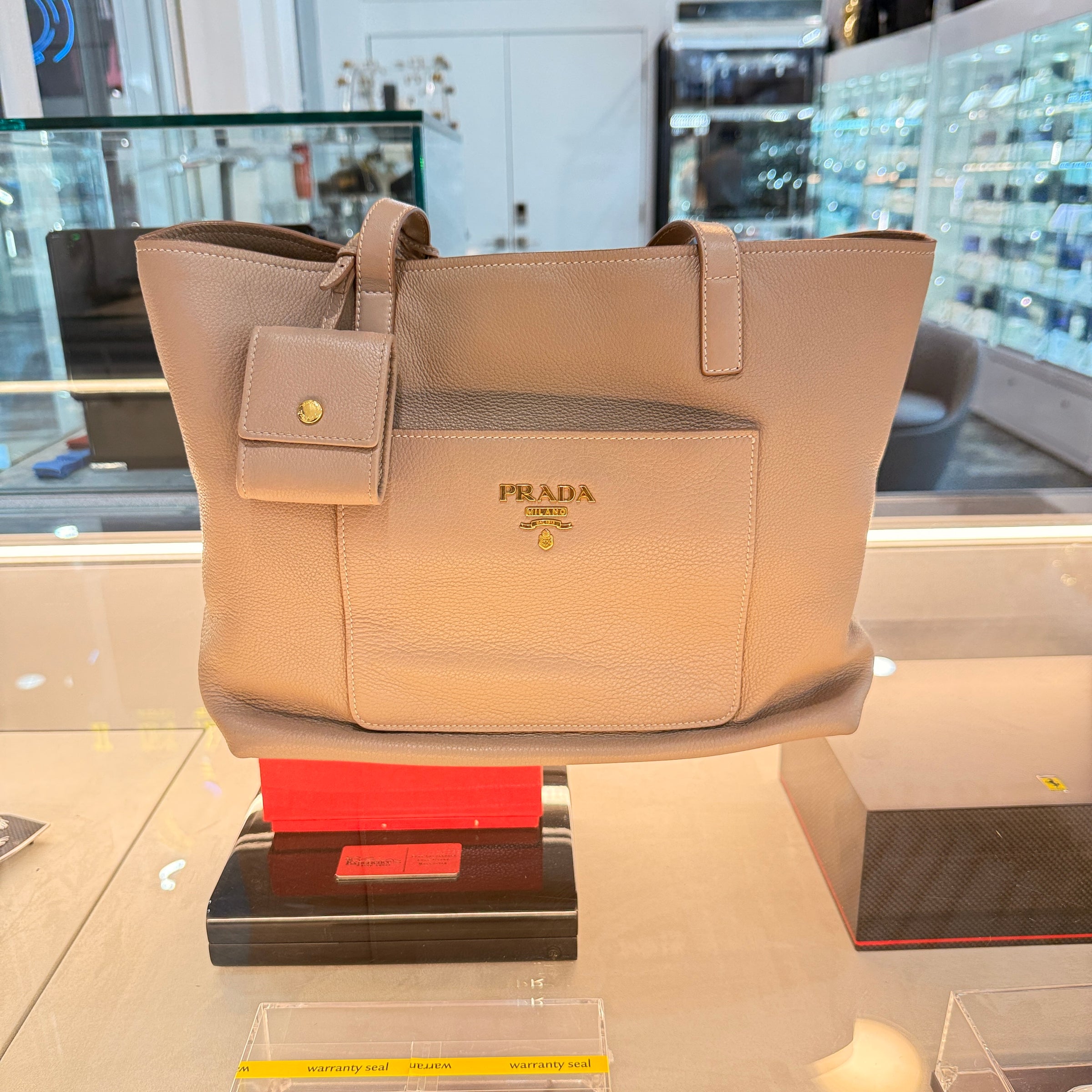 Prada Vitello Daino Tote