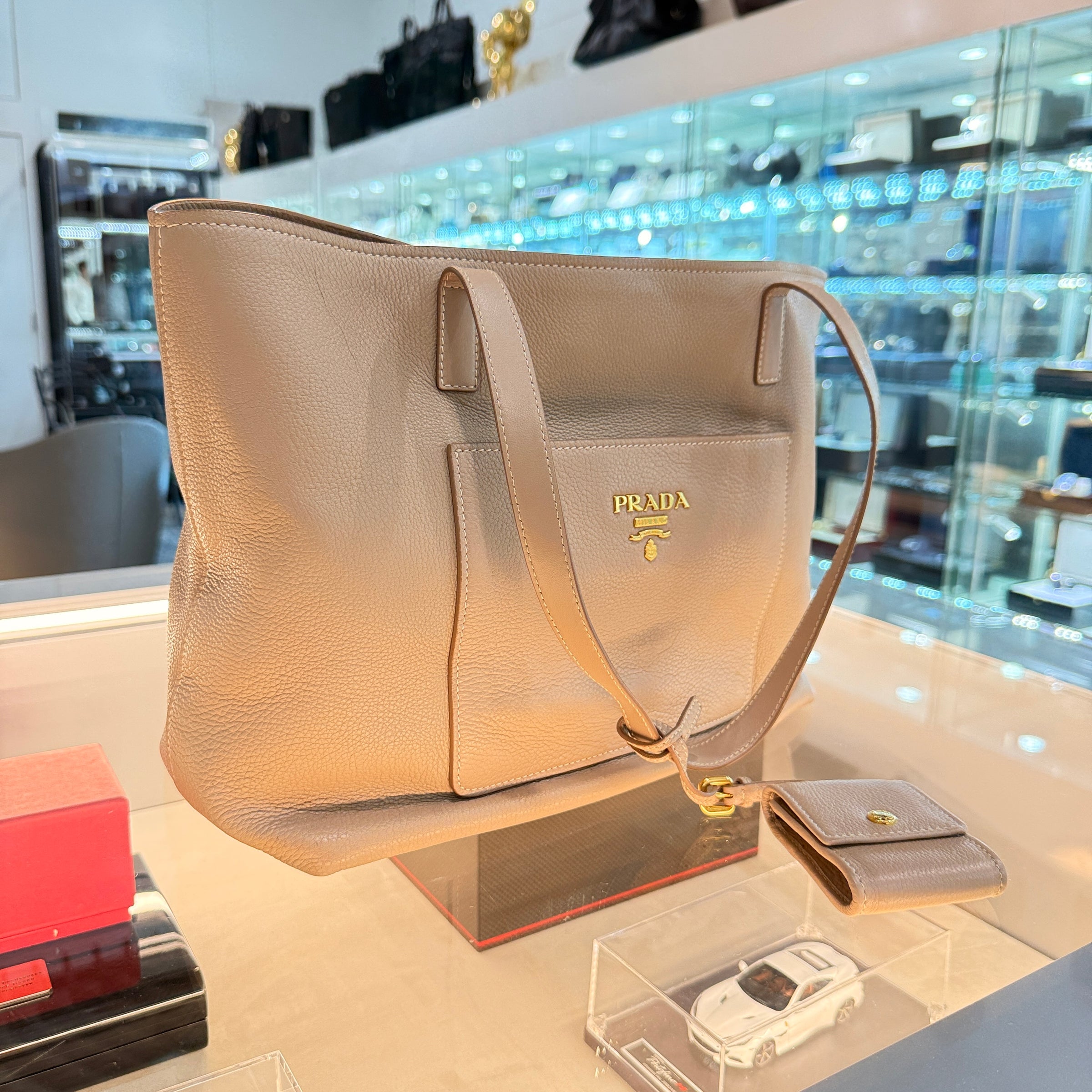 Prada Vitello Daino Tote