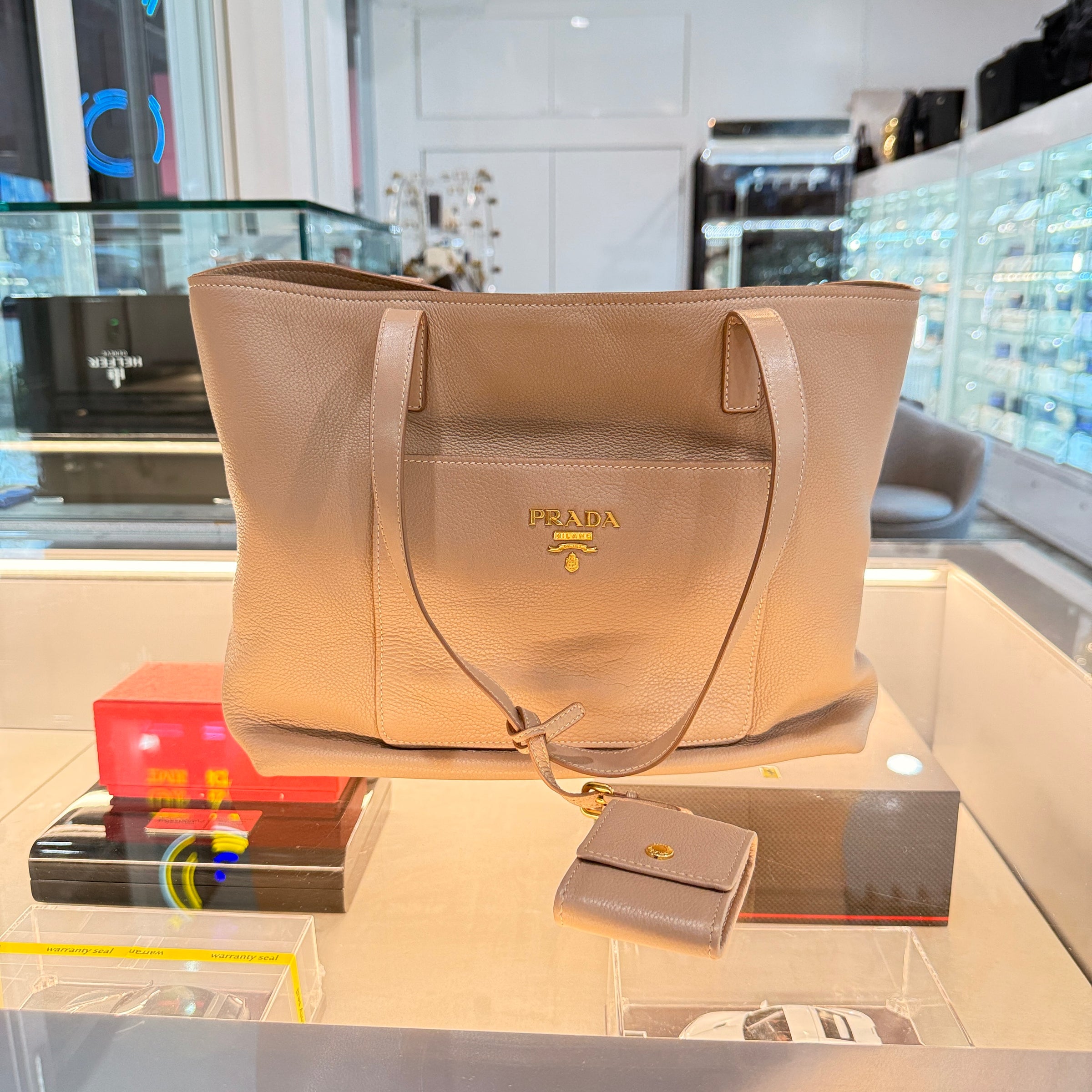 Prada Vitello Daino Tote