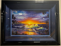 Christian Riese Lassen "Maui Dawn" Original Lassengraph Framed Numbered 25 of 50