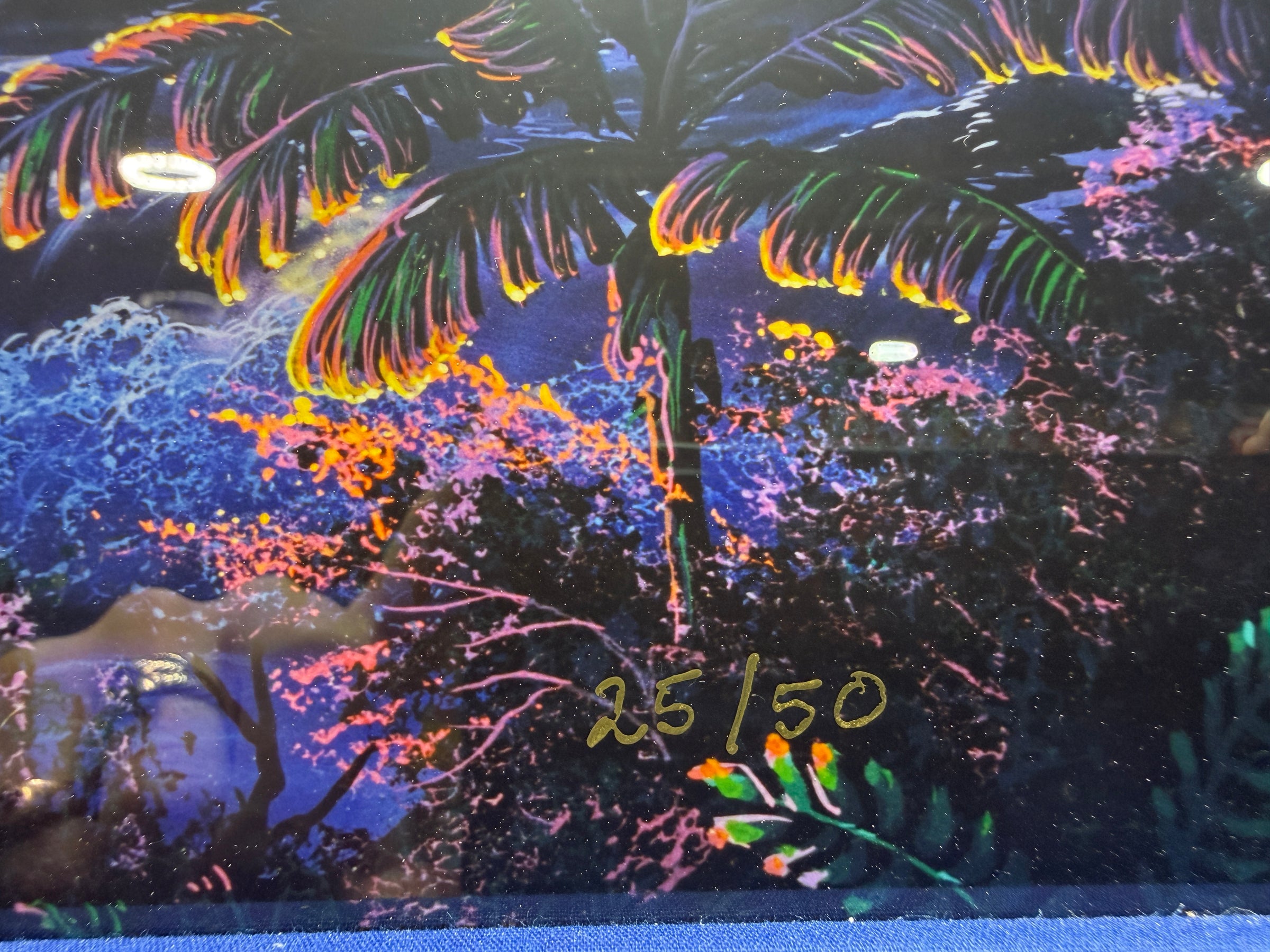 Christian Riese Lassen "Maui Dawn" Original Lassengraph Framed Numbered 25 of 50