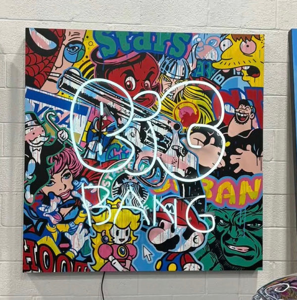 Speedy Graphito Neon Light Big Bang Artwork