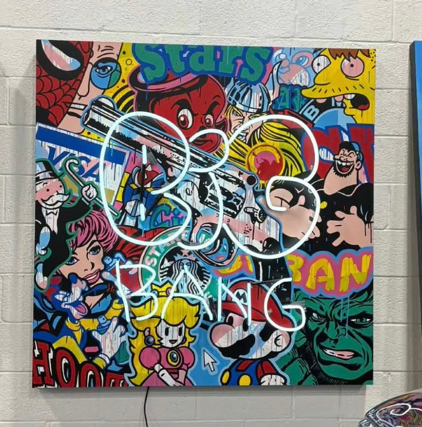Speedy Graphito Neon Light Big Bang Artwork